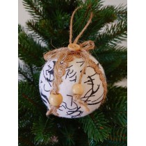 Новорічні кулі з абстрактним візерунком Ø80мм, ціна за набір 3 шт (SH279)